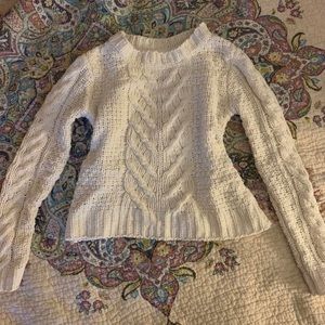 White Fawn Cream Childrens Chenille Knit Sweater